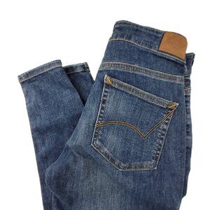 Dickies Jeans Women's 2 Reg Blue Med Wash Curvy Fit Skinny Leg Stretch VTG